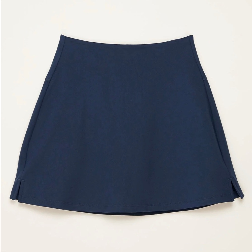 NWT girlfriend collective navy skort